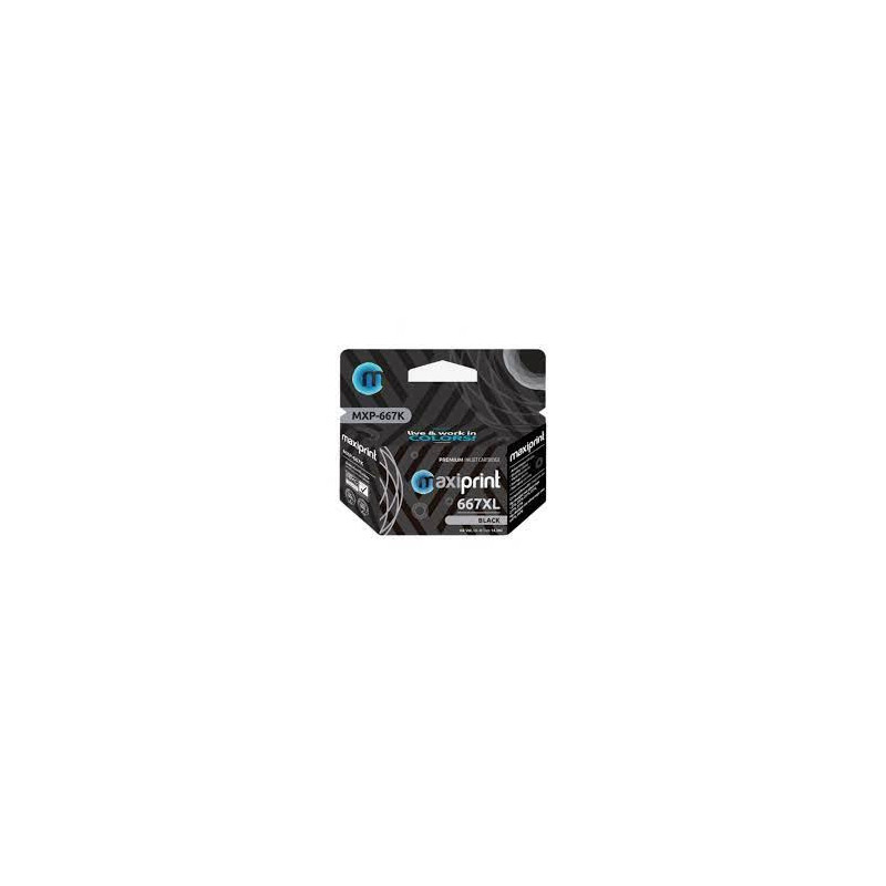 CARTUCHO MAXIPRINT HP 667XL NEGRO