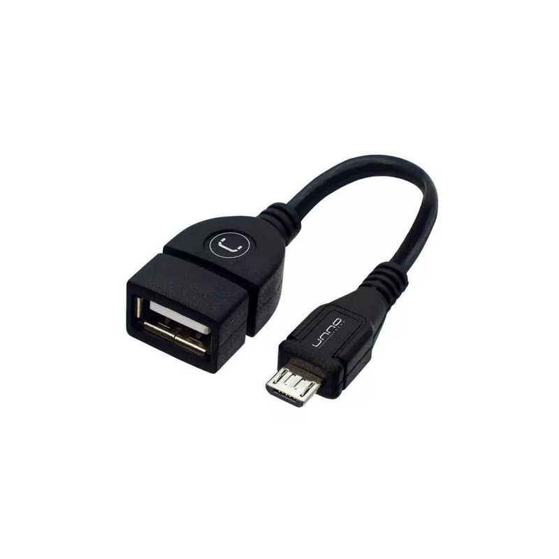 CABLE OTG UNNO MICRO USB A USB HEMBRA