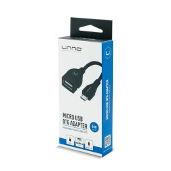 CABLE OTG UNNO MICRO USB A USB HEMBRA