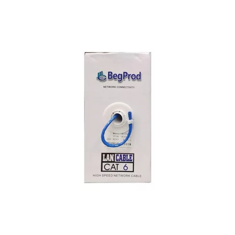 CABLE BEGPROD UTP CAT6e 305MTS PARA INTERIOR BOBINA