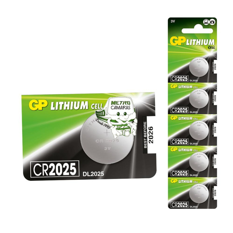 BATERIA CR2025 GP 3V POR UNIDAD