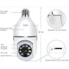 CAMARA BOMBILLO 360 IP WIFI