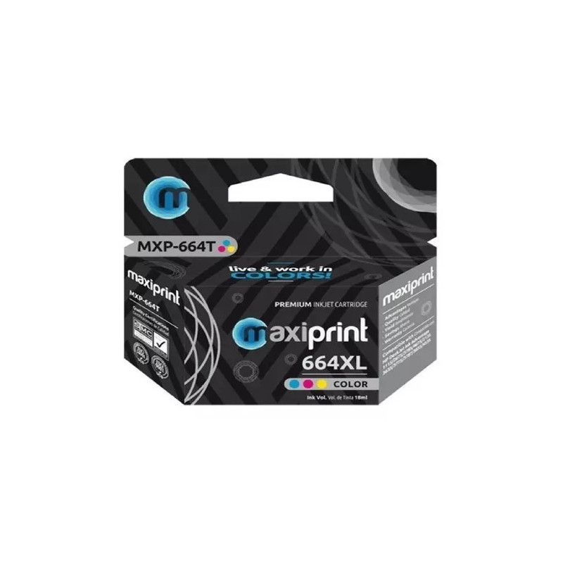 CARTUCHO MAXIPRINT HP 664XL COLOR