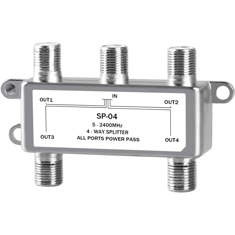 SPLITTER COAXIAL 1 A 4 5-2400MHZ