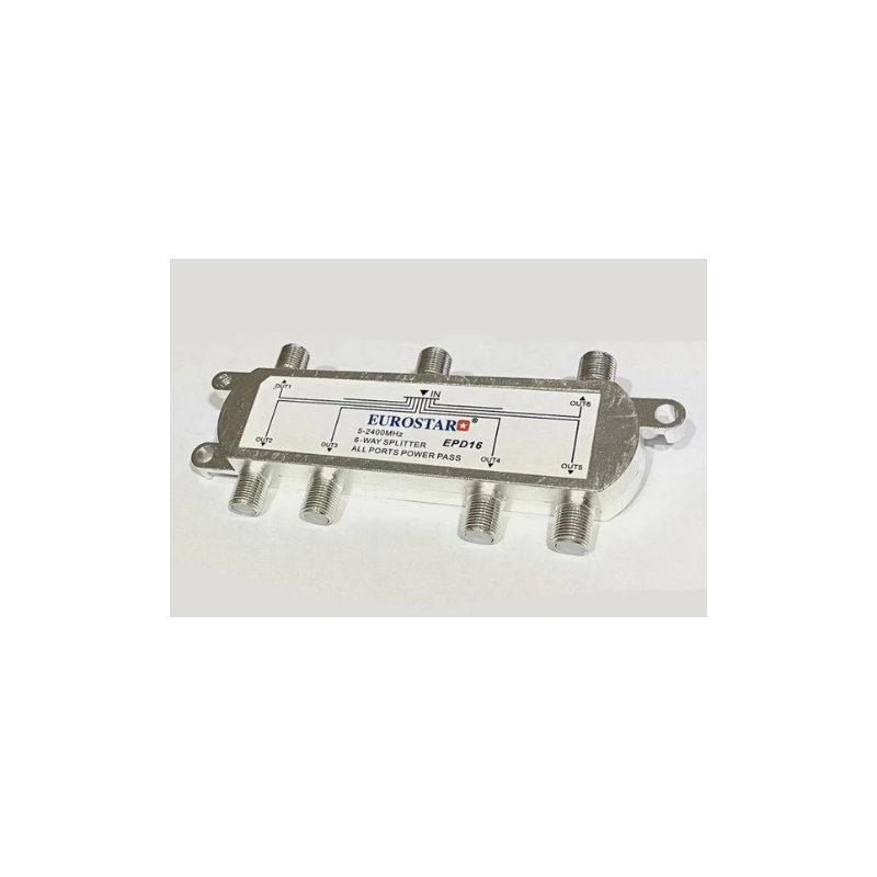 SPLITTER COAXIAL 1 A 6 5-2400MHZ