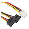CABLE SATA POWER DE MOLEX IDE A 2 SATA