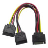 CABLE PODER 1 SATA A 2 SATA