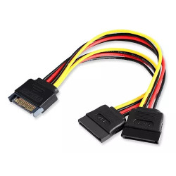 CABLE PODER 1 SATA A 2 SATA