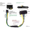 ADAPTADOR PARA FUENTE 24 PINES A 8 PINES