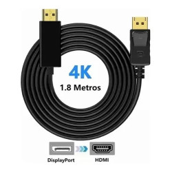 CABLE SPIDERTEC DISPLAYPORT A HDMI 4K