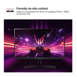 MONITOR GAMING LG ULTRAGEAR DE 24 PULGADAS FULL HD DE 180HZ