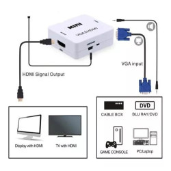CONVERTIDOR VGA A HDMI FULL HD
