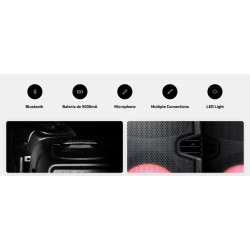 CORNETA MOONKI PORTABLE ARUBA 10" ACTIVE CON MICROFONO