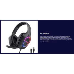 AUDIFONOS TRUST GXT 416 ZIROX GAMING LIGEROS CON ILUMINACIÓN LED