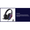 AUDIFONOS TRUST GXT 416 ZIROX GAMING LIGEROS CON ILUMINACIÓN LED