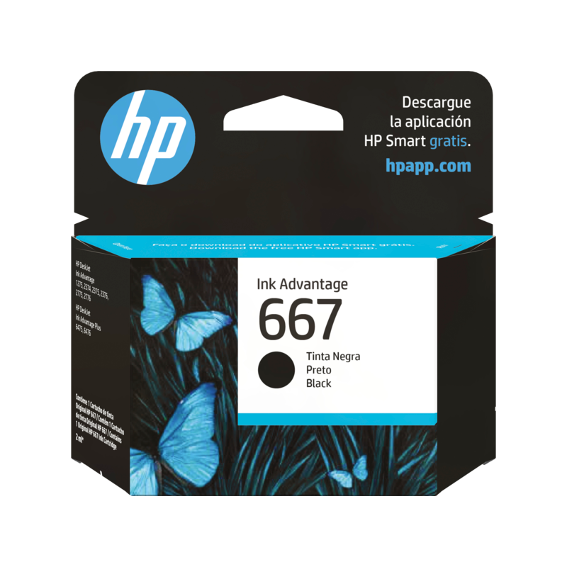 CARTUCHO HP 667 NEGRO