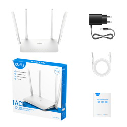 ROUTER CUDY AC1200 5 PUERTOS GIGABIT