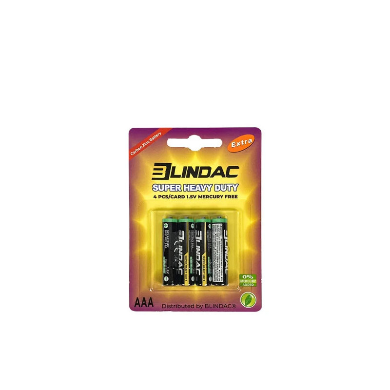 BATERIA AAA BLINDAC (4 BATERIAS)
