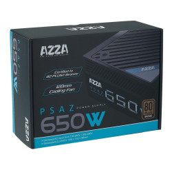 FUENTE DE PODER CERTIFICADA BRONZE 650W AZZA