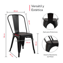 SILLA TOLIX CB SIN MADERA