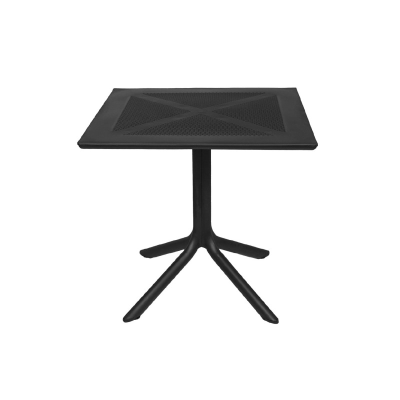 MESA CUADRADA SAFIRA COLOR NEGRO 80x80x75cm