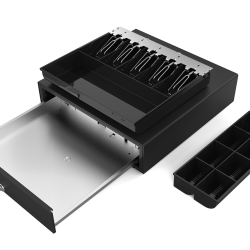 CAJA PARA BILLETES Y MONEDAS 5 PUESTOS