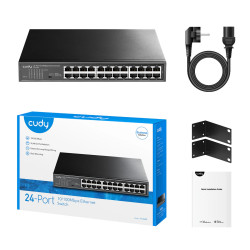 SWITCH CUDY 24 PTOS. 10/100 RACK