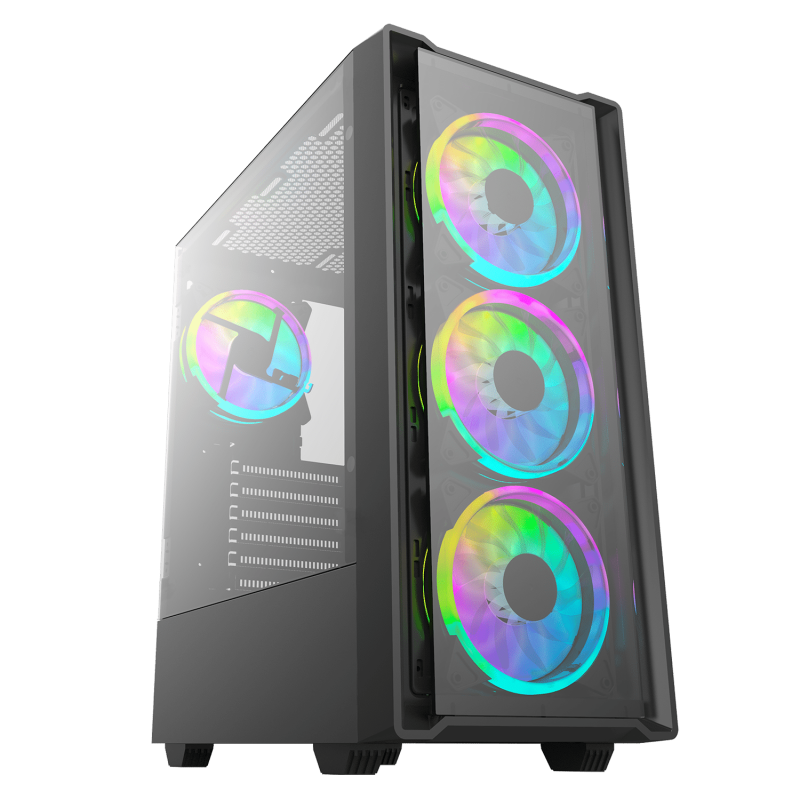 PC GAMING RYZEN 5500X 16GB RAM DDR4 - 512GB SSD, TV RTX3050 - FUENTE CERTIFICADA 850W