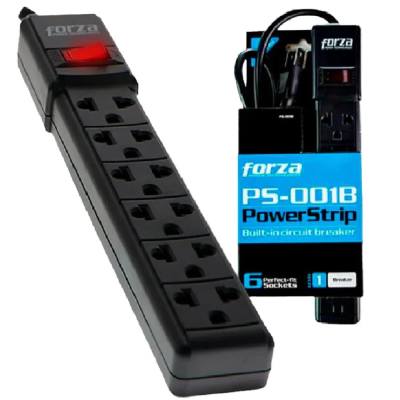 REGLETA FORZA 2200W 6 TOMAS
