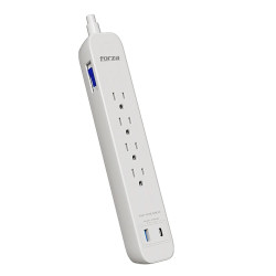 REGLETA FORZA 4 TOMAS 1 USB...