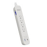 REGLETA FORZA 4 TOMAS 1 USB 1 USB-