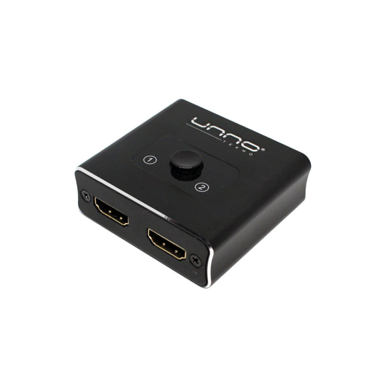 SWITCH HDMI 2 PUERTOS UNNO TECKNO 4K