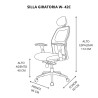 SILLA GIRATORIA W-42C  Novo Palermo