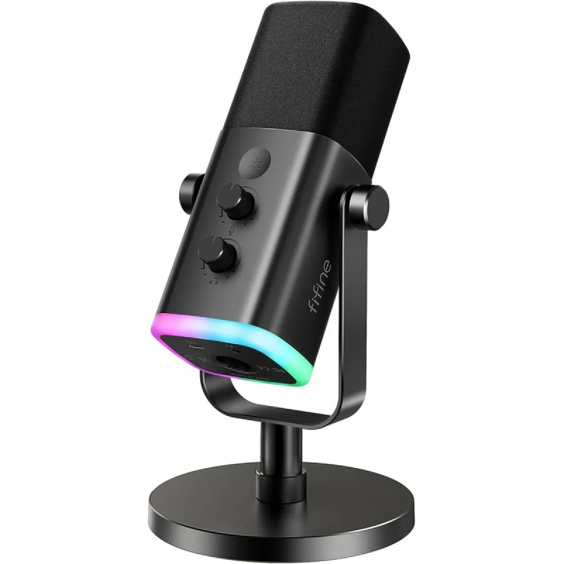 MICROFONO FIFINE AM8 STREAMIG RGB XLR/USB