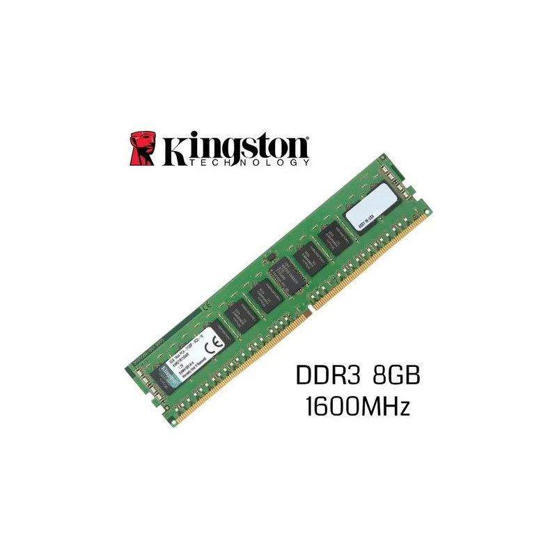 MEMORIA KINGSTON 8GB DDR3 PC 1600 MHZ