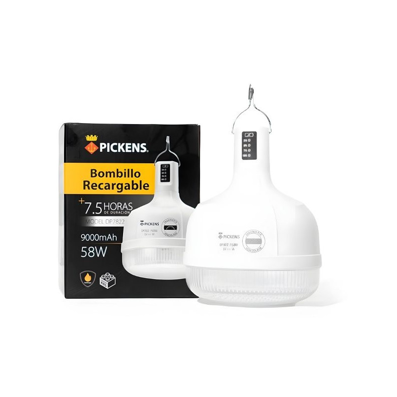 BOMBILLO RECARGABLE PICKENS 58W