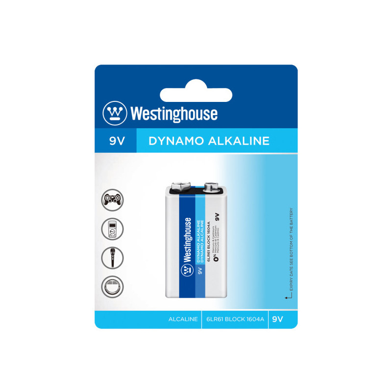 BATERIA WESTINGHOUSE 9V ALCANILE