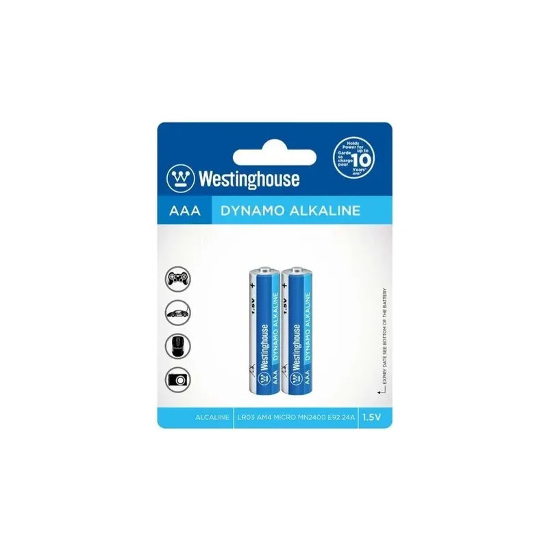 BATERIA WESTINGHOUSE AAA ALCALINA PAQ2